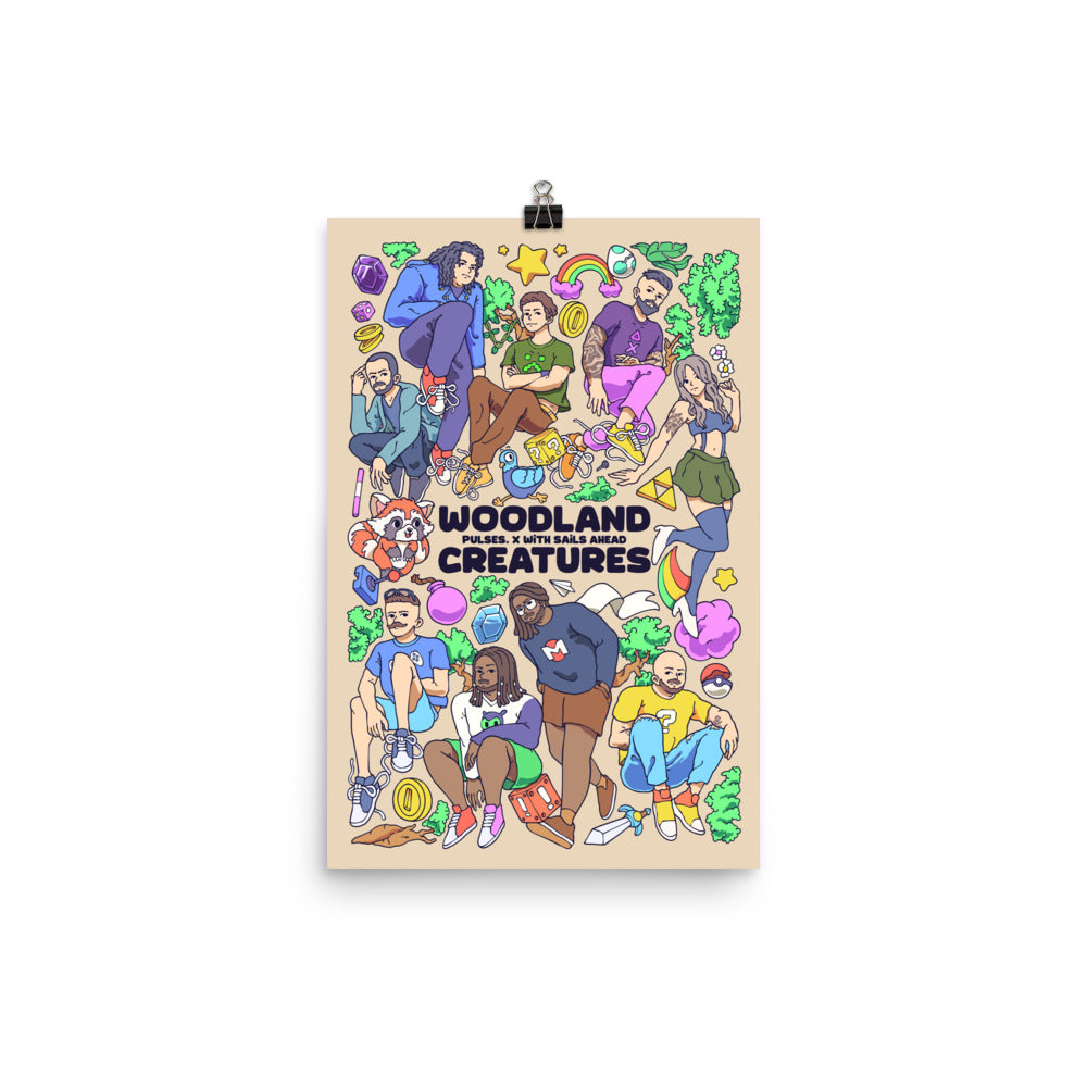 Woodland Creatures Poster