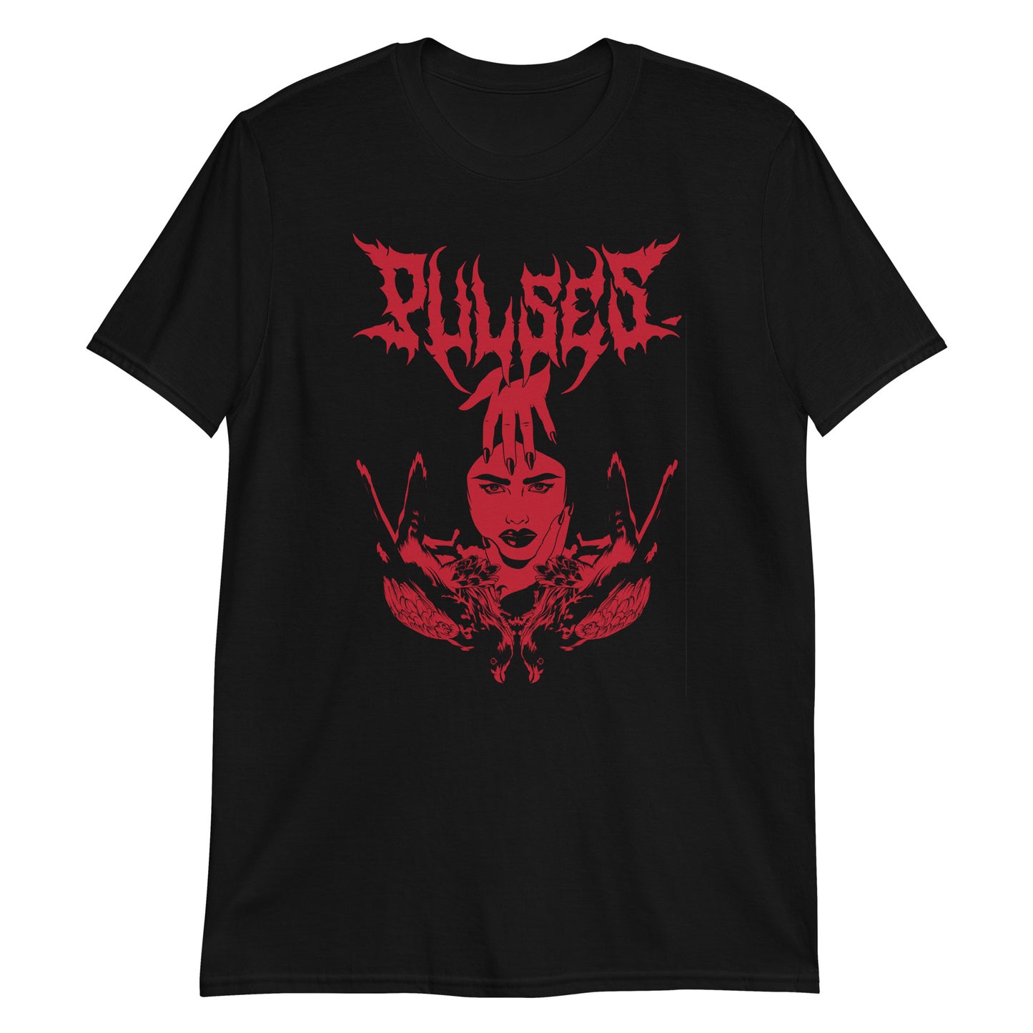 Death Metal Falcon Tee (Red)