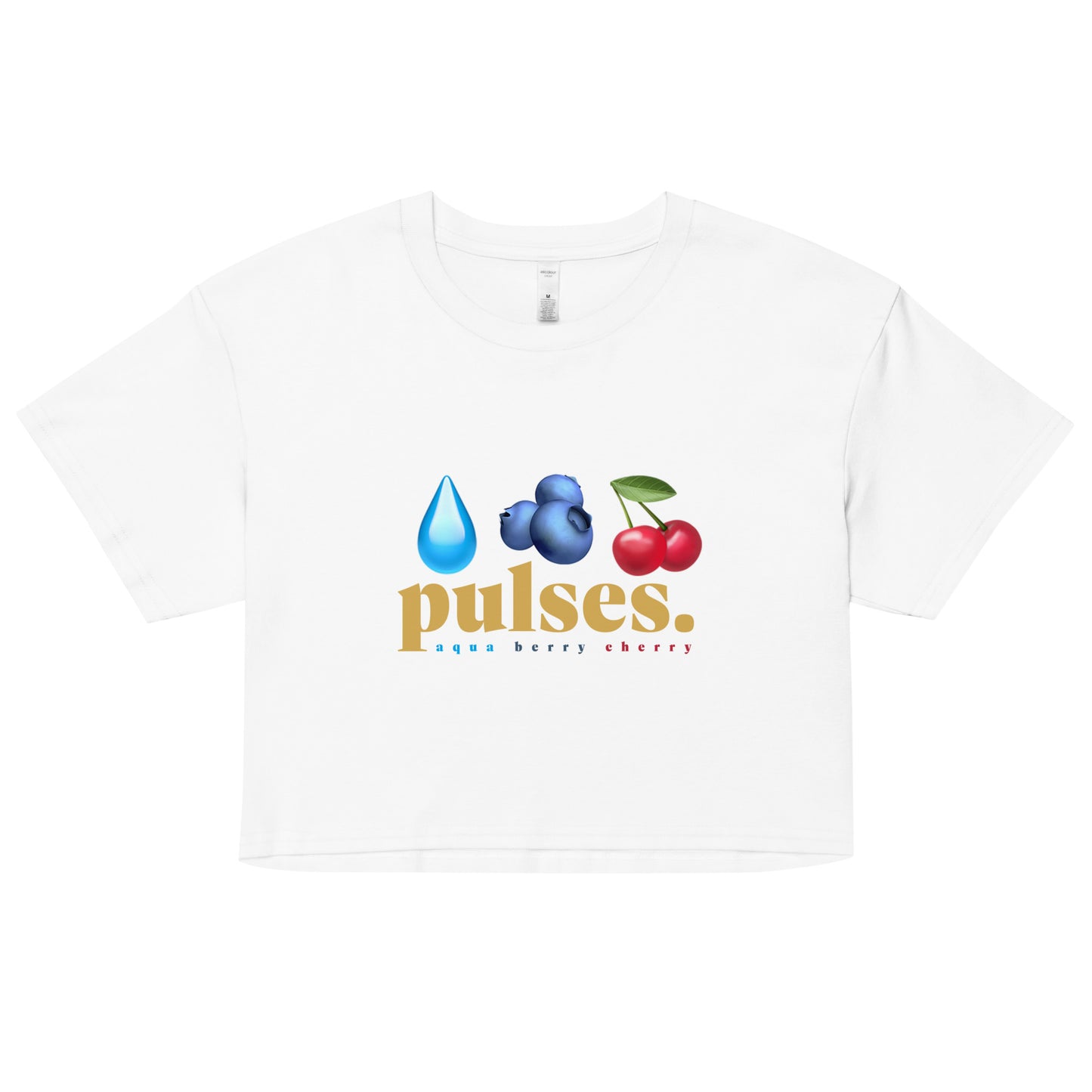 Aqua Berry Cherry crop top